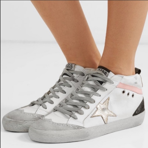 Golden Goose Shoes - Golden Goose Midstar Sneaker White/Gold sz 38 NIB